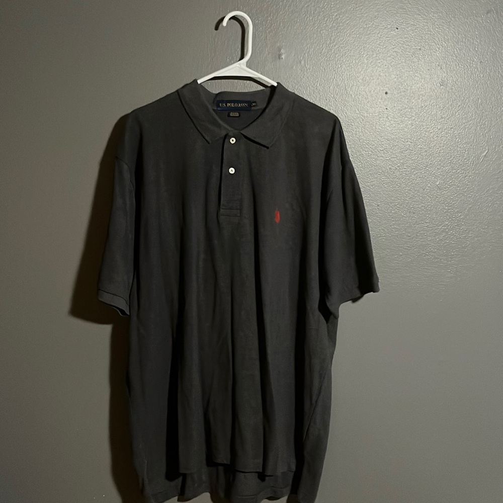 US Polo Assn Dark Grey with Red logo size XXL